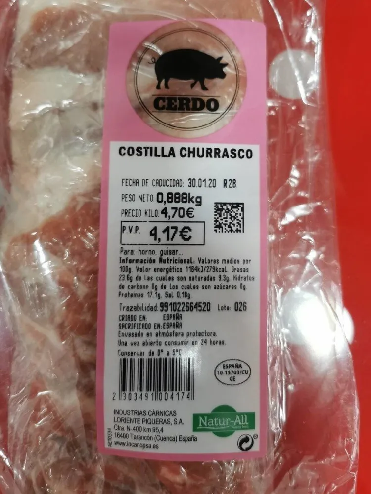 Costilla churrasco