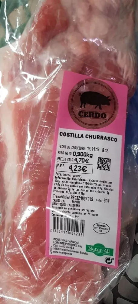 Costillas churrasco