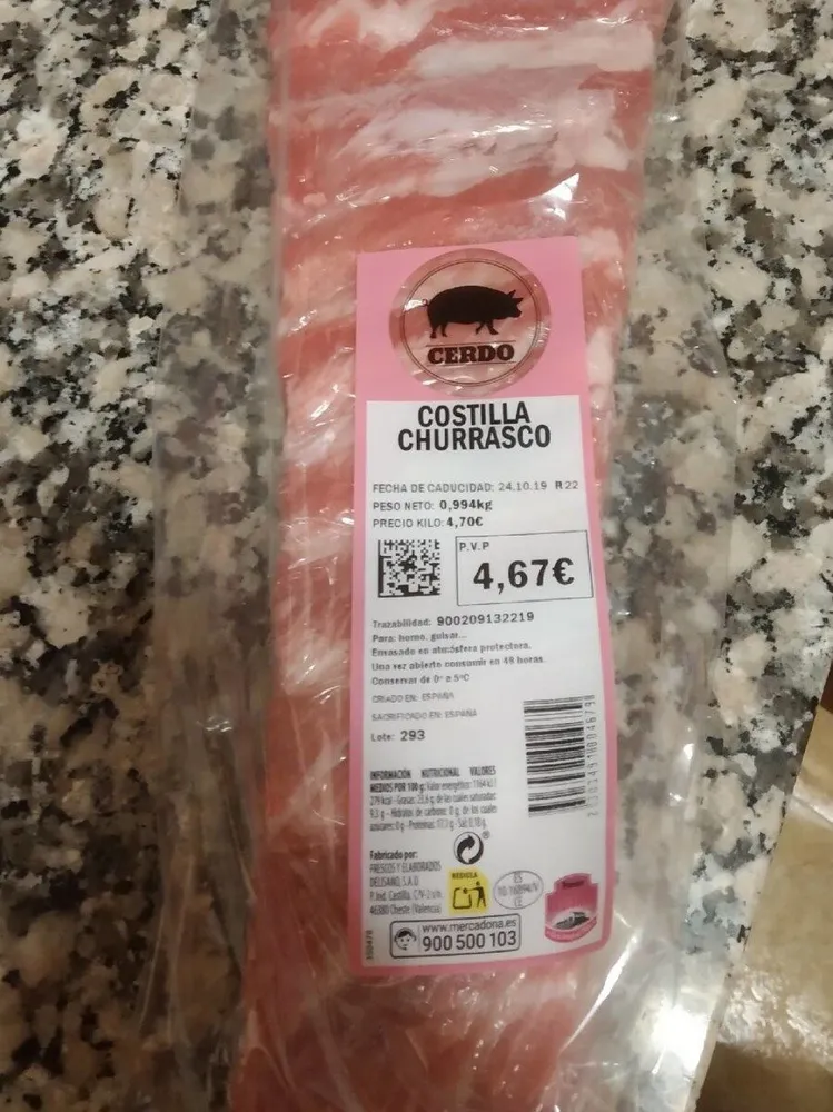 Costilla churrasco