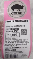 Costilla de cerdo churrasco