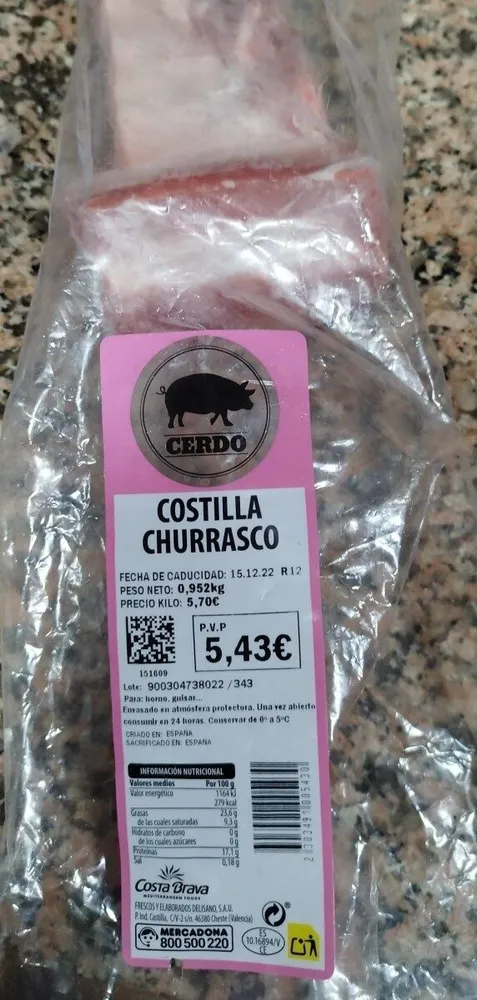 COSTILLA CHURRASCO