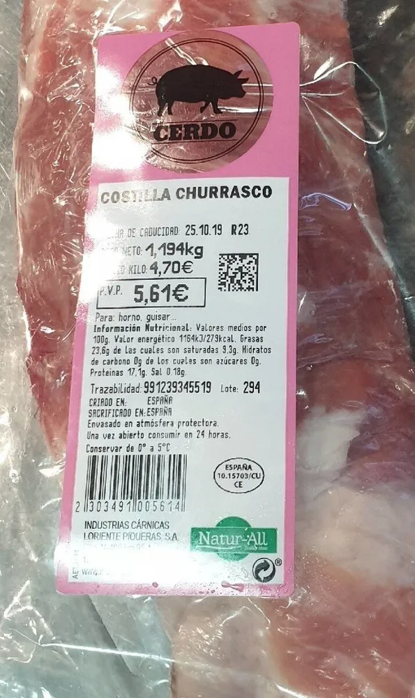 Costilla de cerdo