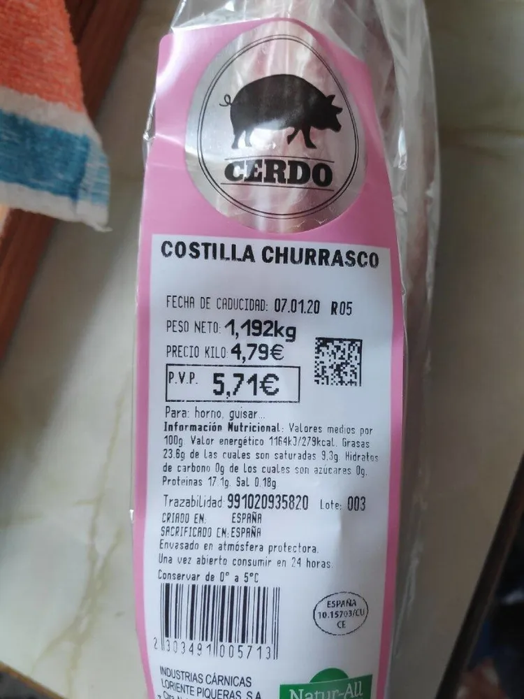 Costilla churrasco