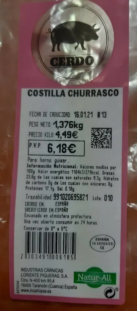 Costilla Churrasco