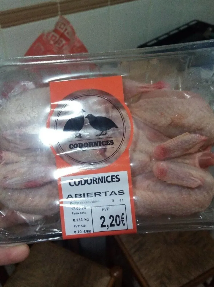 Codornices abiertas