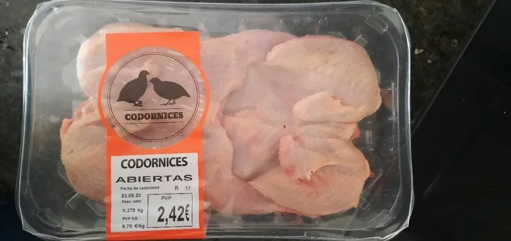 Codornices abiertas