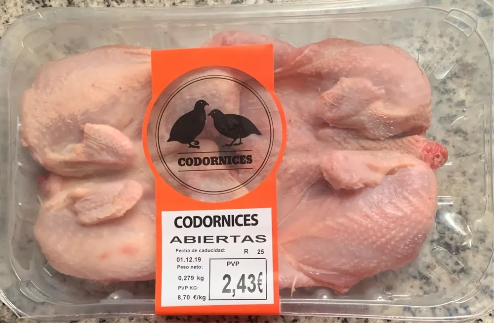 Codornices abiertas