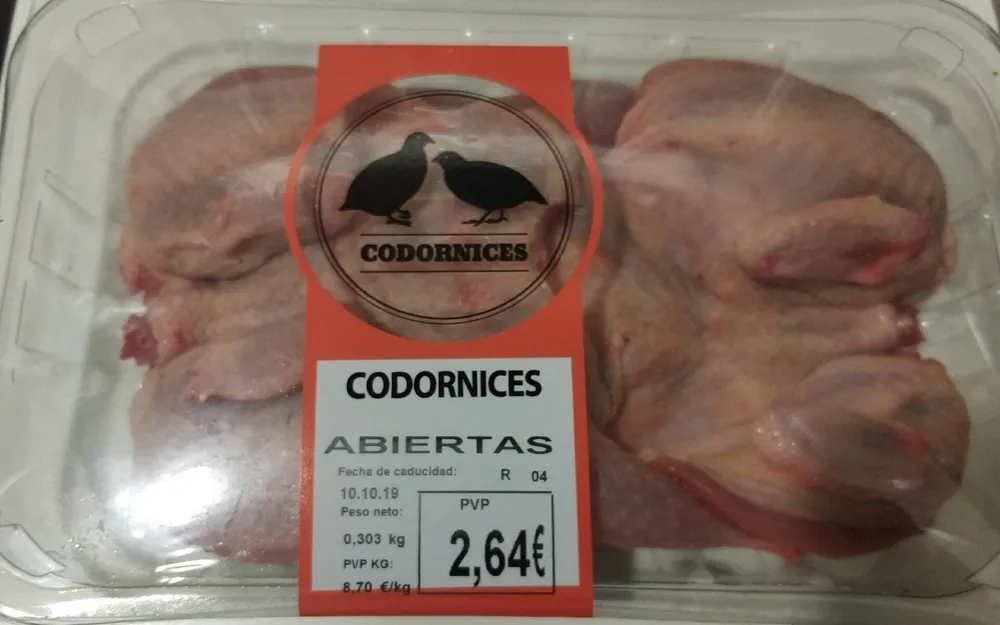 Codornices abiertas