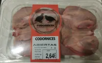 Codornices abiertas