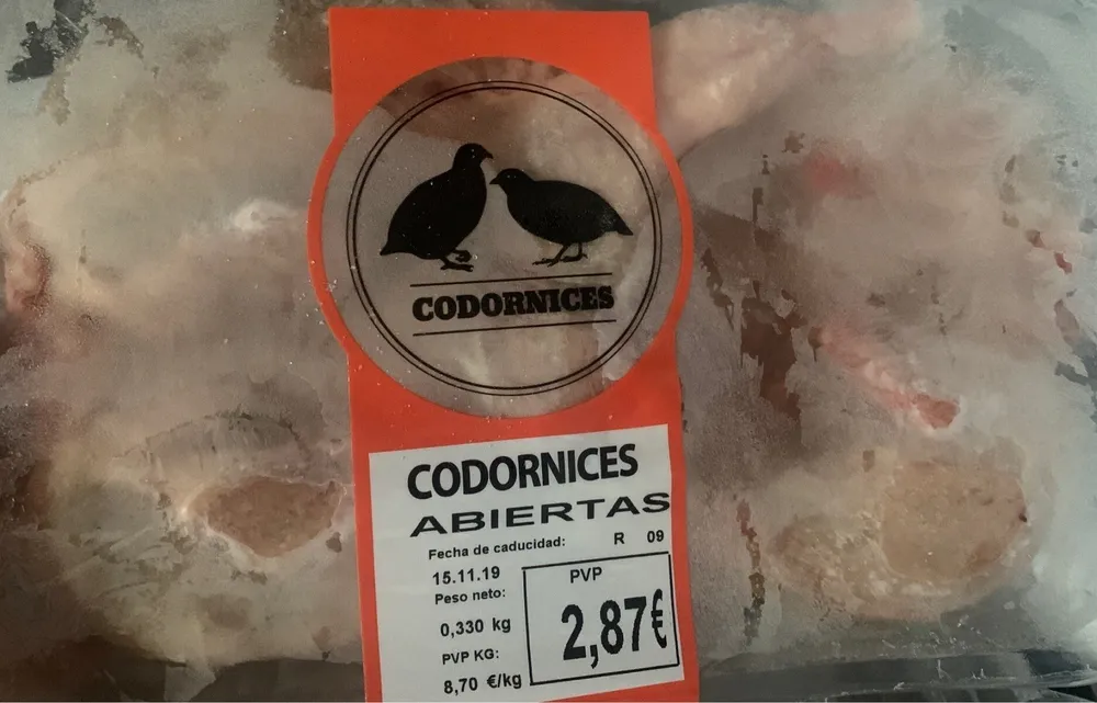 Codornices abiertas