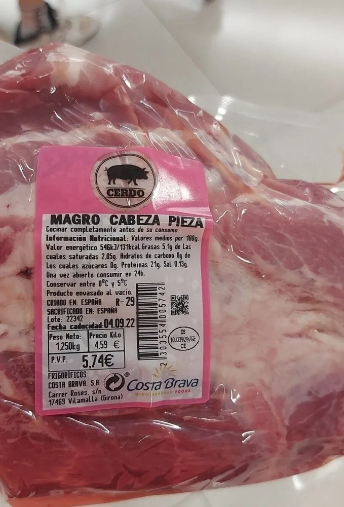 Magro cabeza pieza
