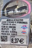 Rellenito con pasas y piñones