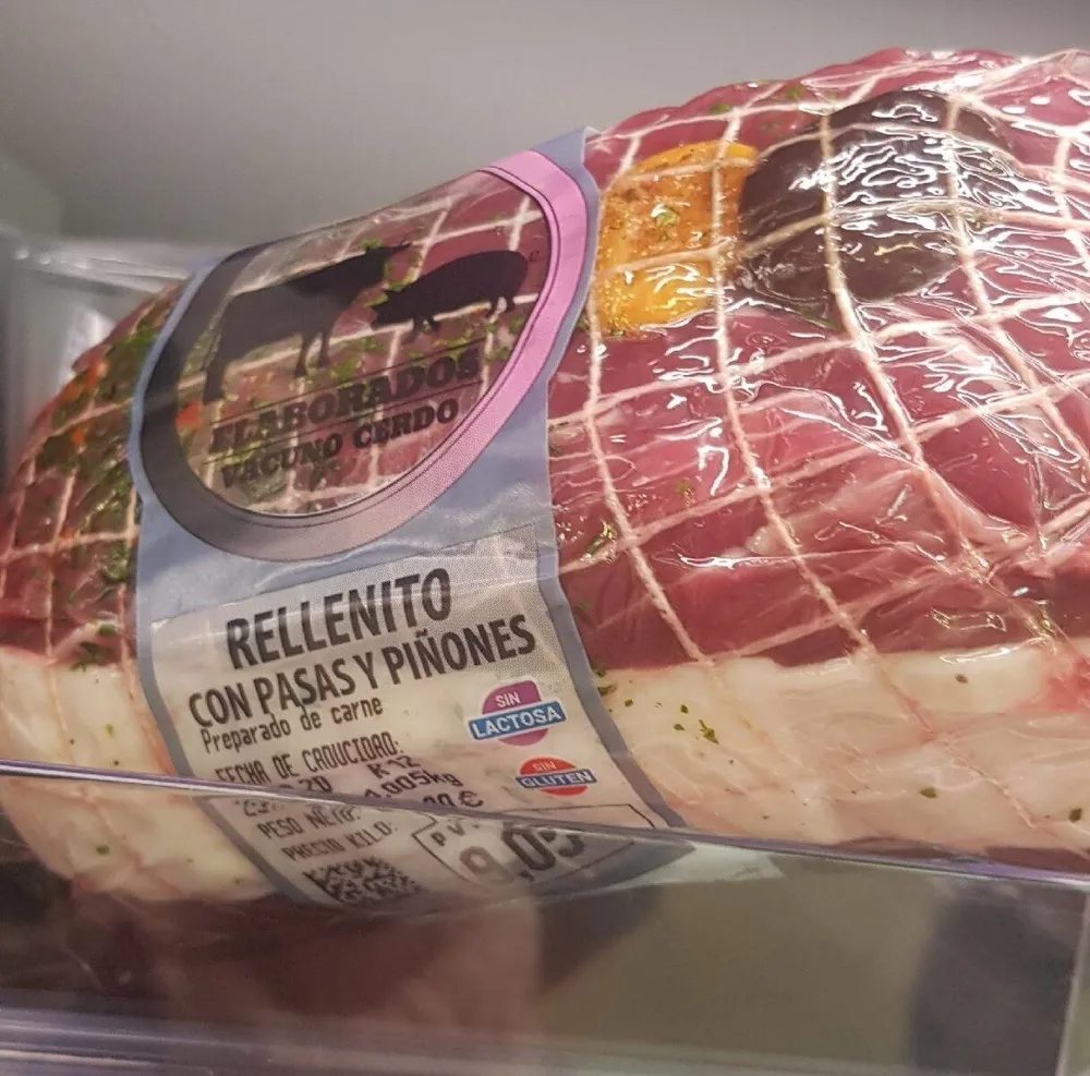 Rellenito con pasas y piñones
