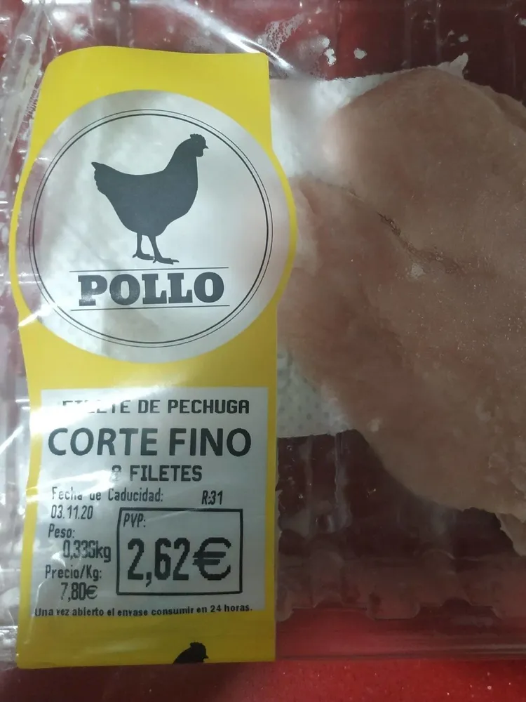 Filete de pechuga de pollo