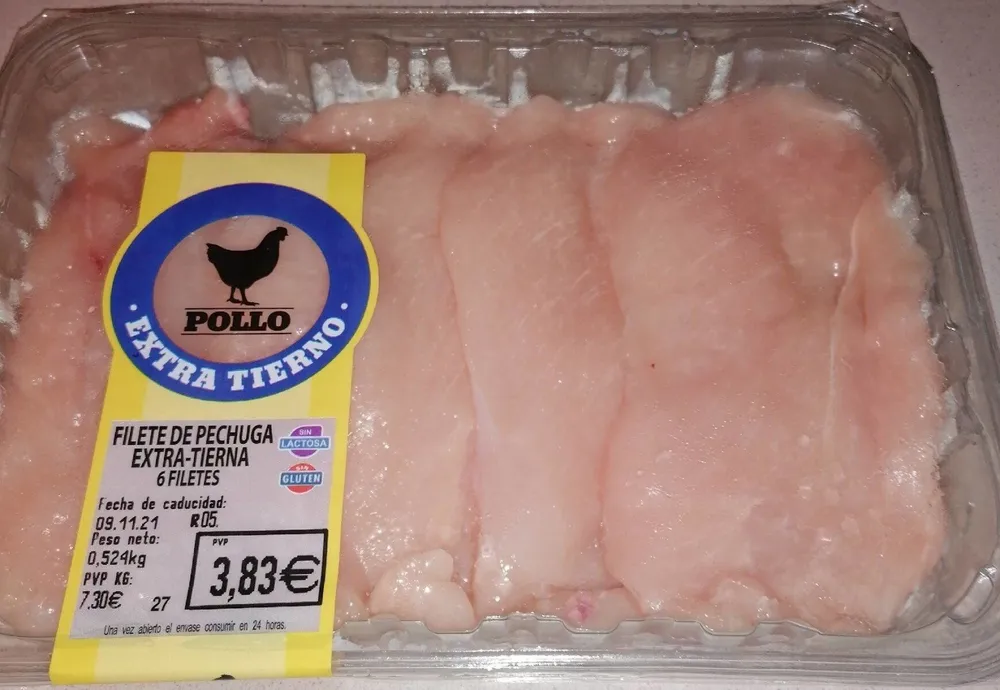 Filetes de pechuga extratierna 6 filetes
