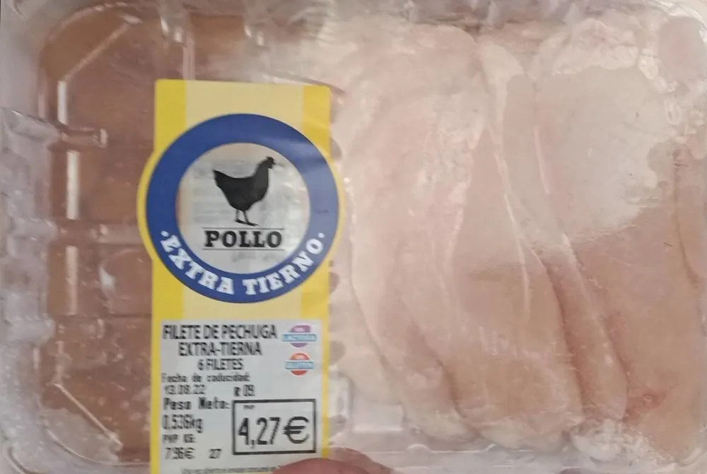 filete de pechuga de pollo extra tierna