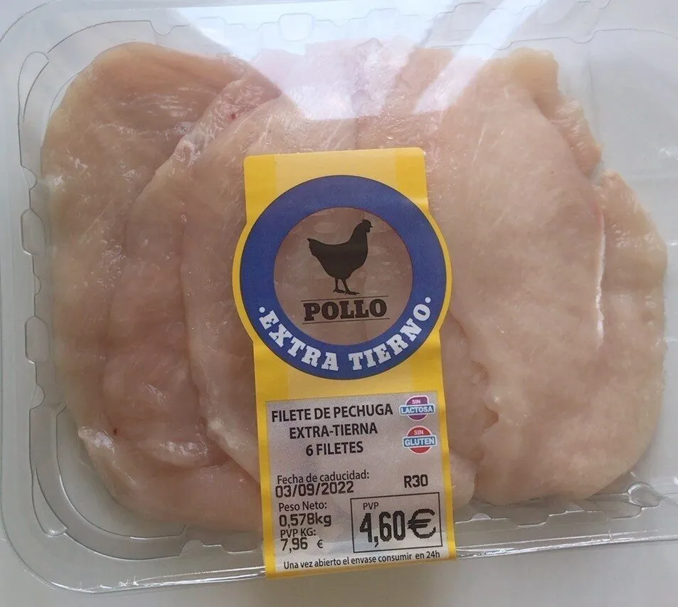 Pollo extra tierno