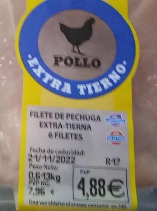 Filetes de pollo