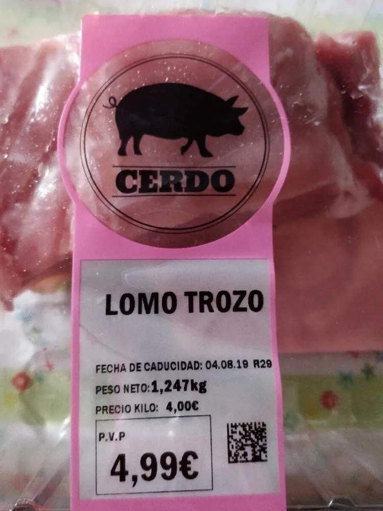 Lomo de cerdo trozo