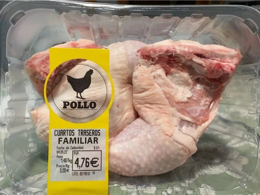 Cuarto trasero de pollo