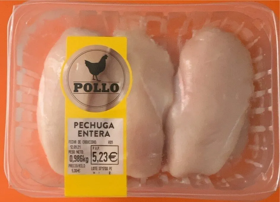 Pechuga pollo entera