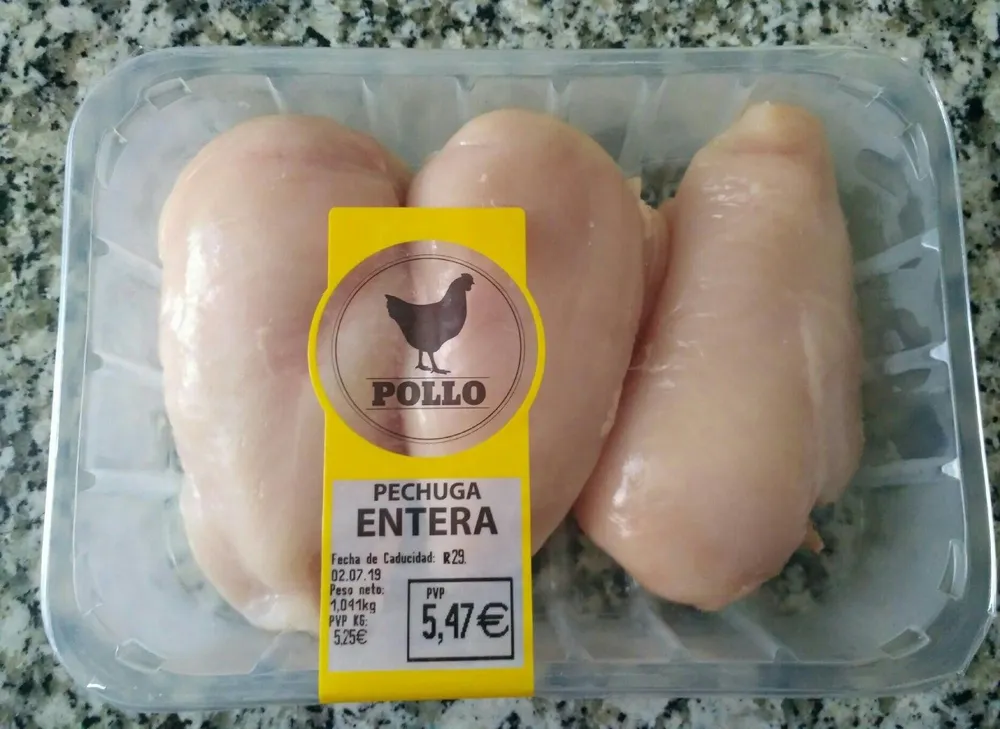 Pechuga de pollo entera