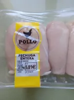 Pechuga entera de pollo