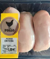 Pollo, pechuga entera