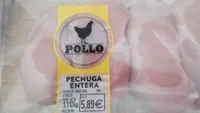 Pechuga entera de pollo