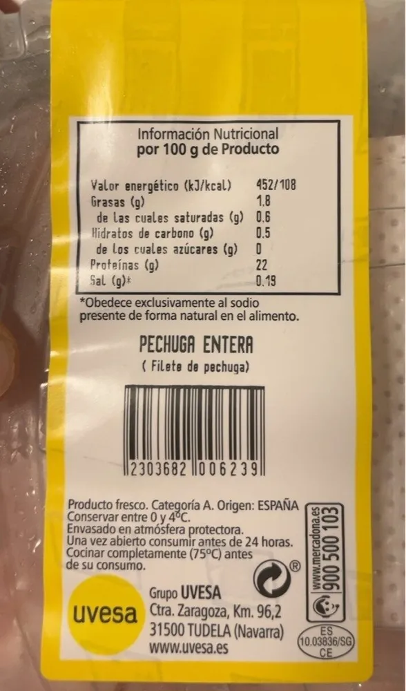 Pechuga entera