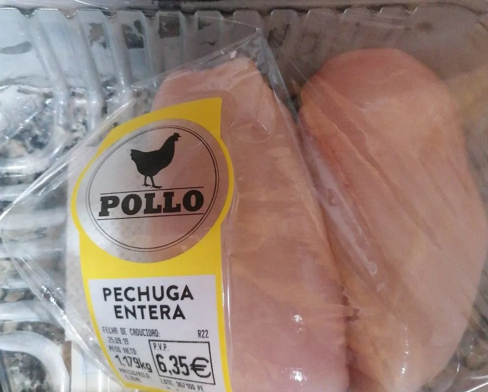 Pechuga de pollo entera