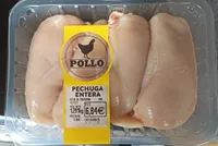 Pechuga entera de pollo