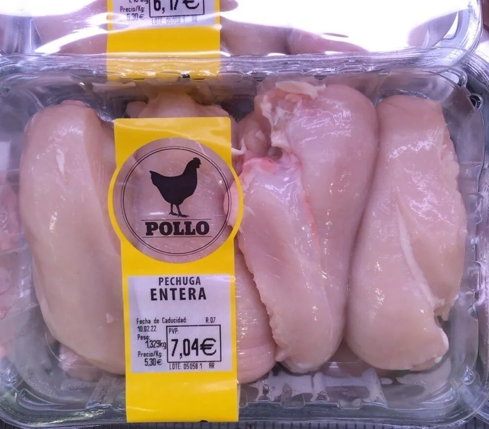 Pechuga entera de pollo
