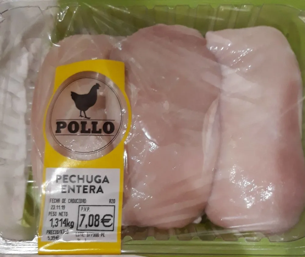 Pechuga pollo entera