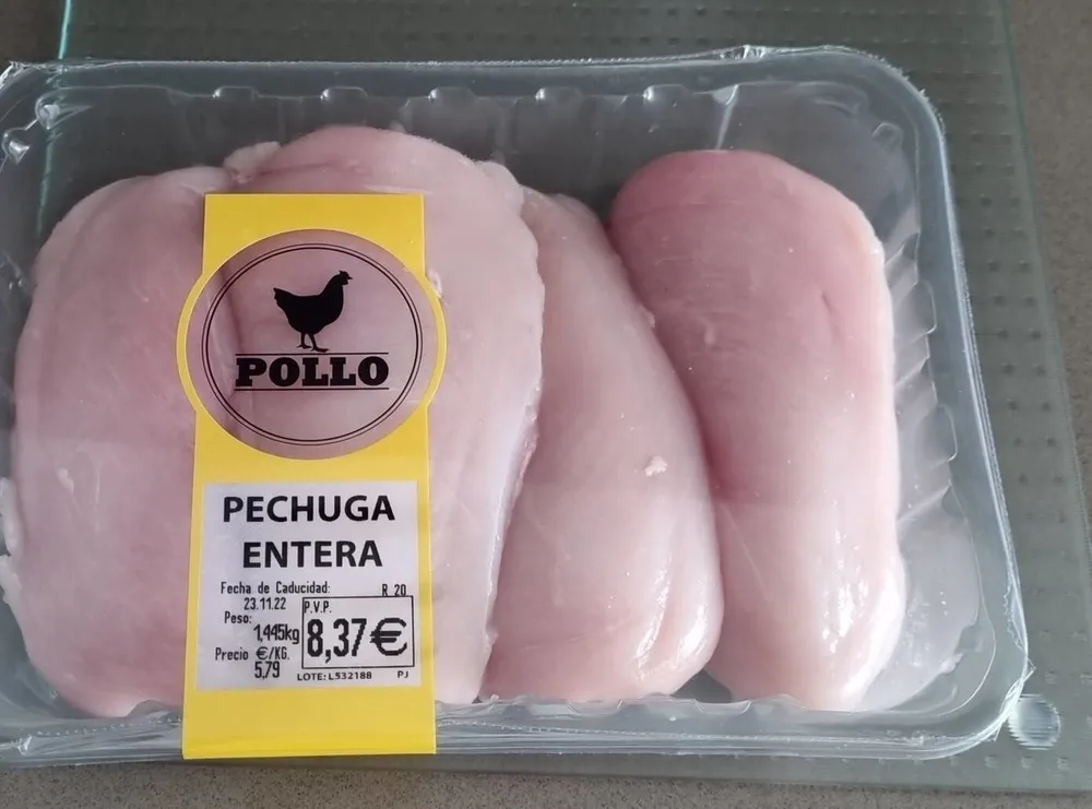 Pechuga de pollo entera