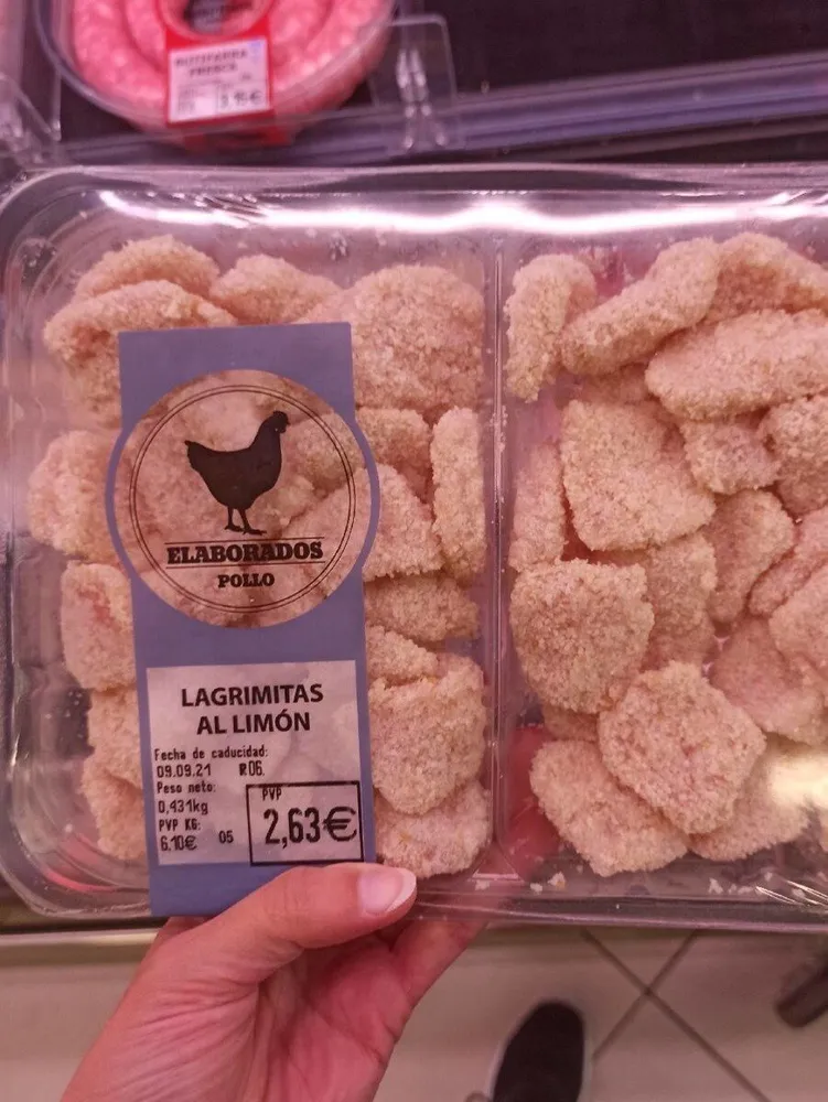 Lagrimitas de pollo al limón