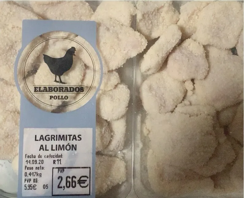 Lagrimitas de pollo al limón