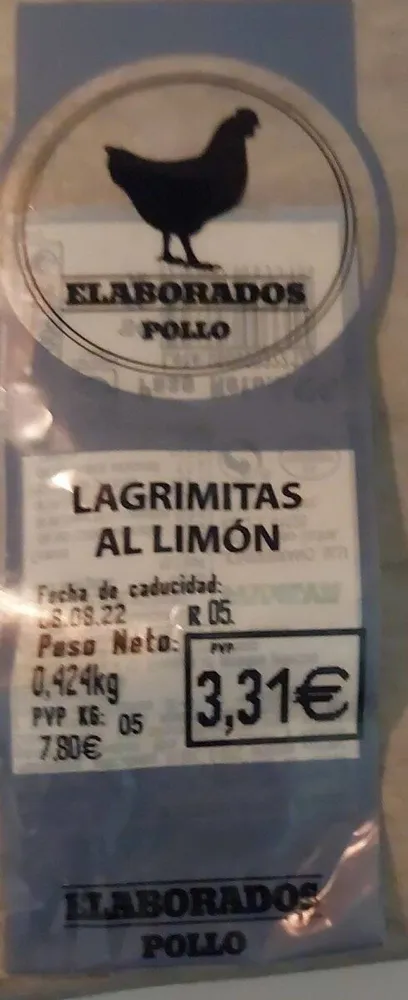 Lágrimas al limon