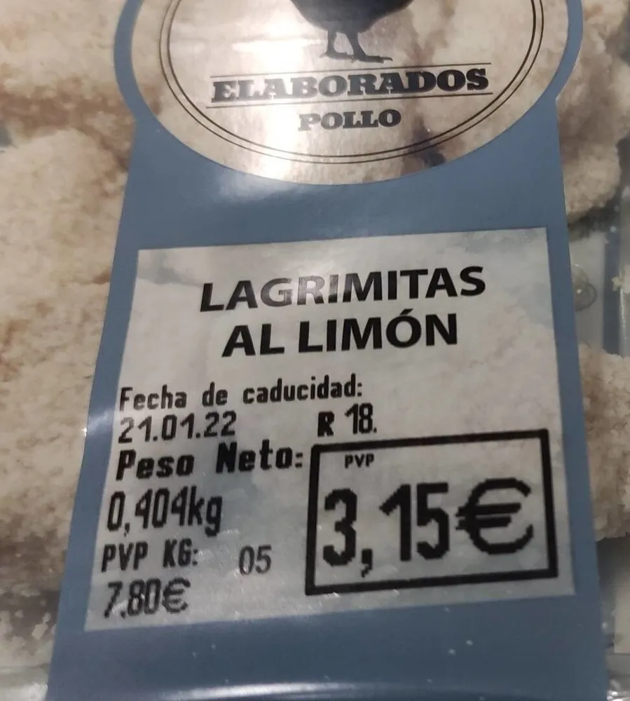 Lagrimitas de pollo