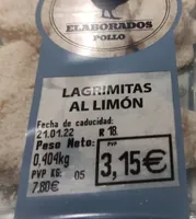 Lagrimitas de pollo