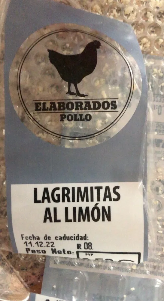 Lagrimitas al limón de pollo