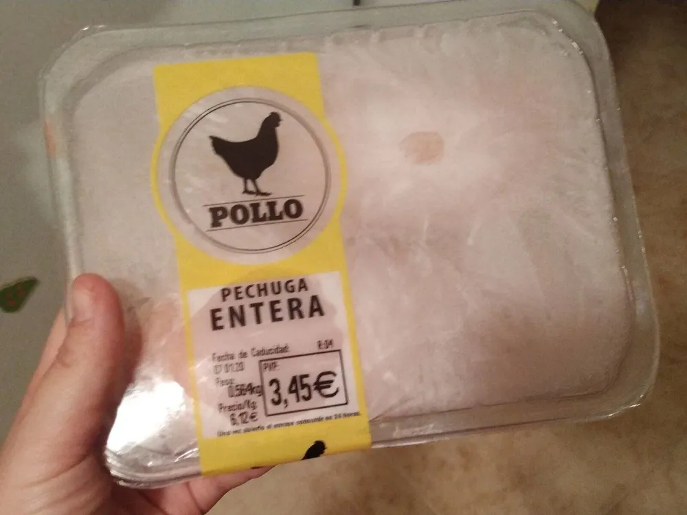 Pechuga pollo entera