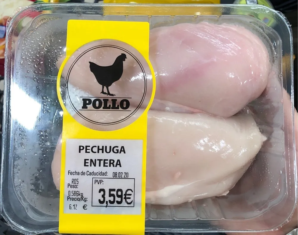 Pechuga de pollo entera