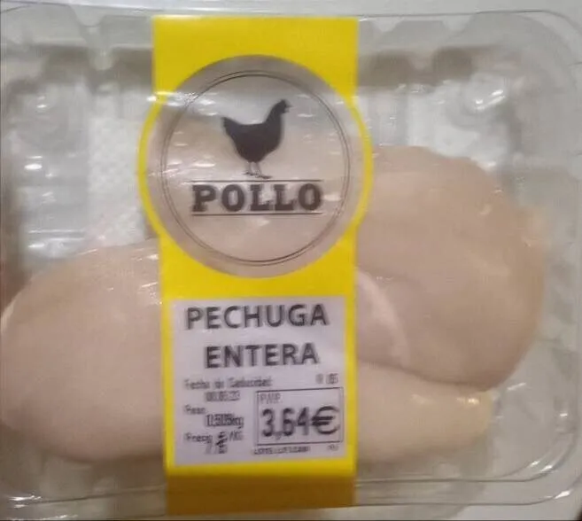 Pechuga entera pollo