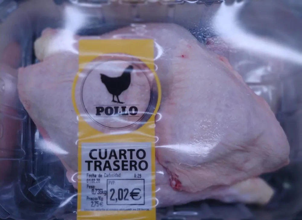 Cuarto trasero de pollo
