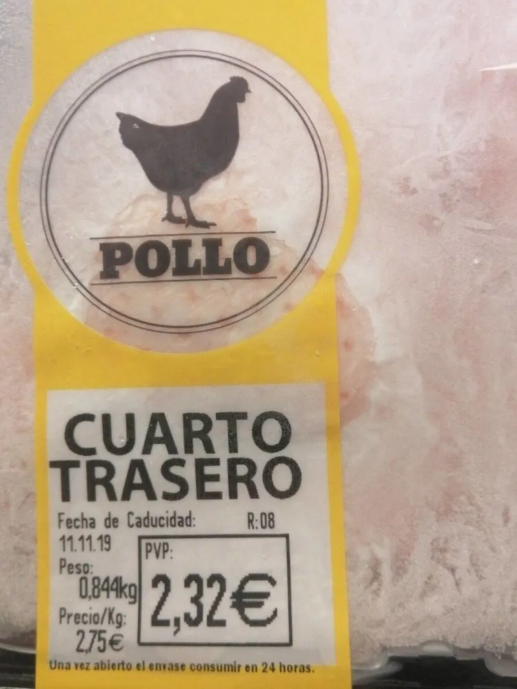 Cuarto trasero de pollo
