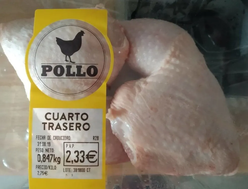 Cuarto trasero de pollo