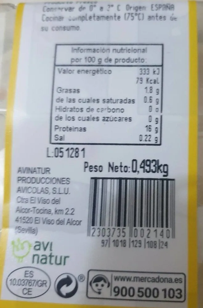 Mollejas de pollo