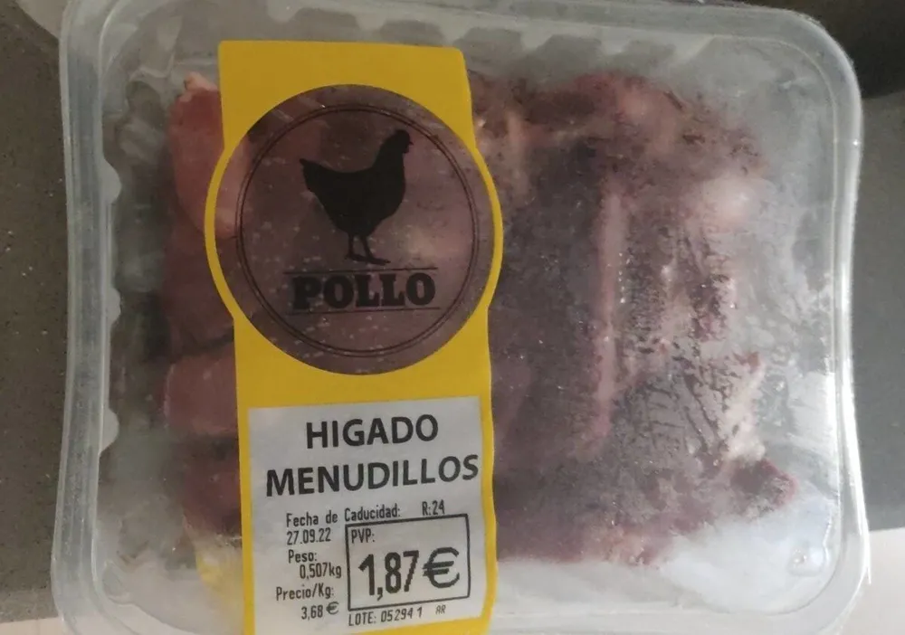 Hígados de pollo