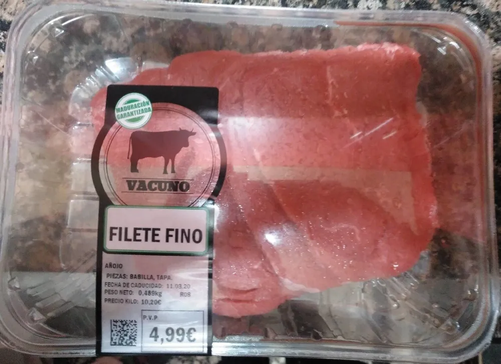 Filete fino vacuno